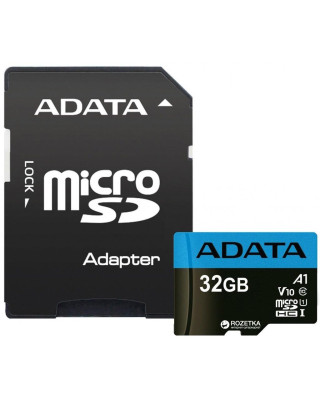 Карта пам'яті ADATA 32GB microSD class 10 UHS-I A1 Premier (AUSDH32GUICL10A1-RA1)