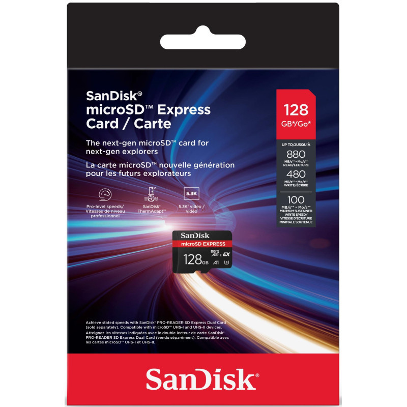 Карта пам'яті SanDisk 128 GB microSDXC Express (SDSQXFN-128G-GN4NN)