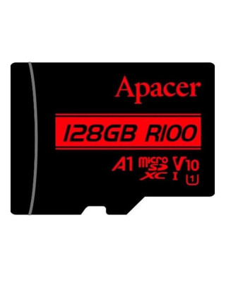 Карта пам'яті Apacer MicroSDHC 128GB UHS-I Class 10 (AP128GMCSX10UB-RA)