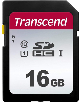 Карта пам'яті Transcend 16GB SDHC class 10 UHS-I U1 (TS16GSDC300S)