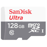 Карта пам'яті SanDisk 128GB microSD class 10 Ultra Light (SDSQUNR-128G-GN6MN)