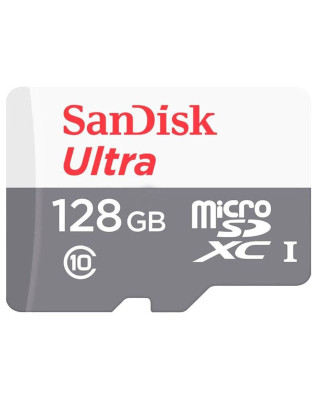 Карта пам'яті SanDisk 128GB microSD class 10 Ultra Light (SDSQUNR-128G-GN6MN)