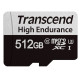 Карта пам'яті Transcend 512GB microSD w/adapter U1, High Endurance (170TB) (TS512GUSD350V)