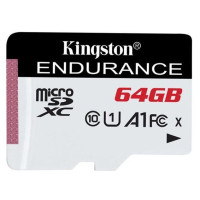 Карта пам'яті Kingston 64GB microSDXC class 10 UHS-I U1 A1 High Endurance (SDCE/64GB)