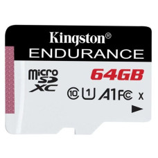 Карта пам'яті Kingston 64GB microSDXC class 10 UHS-I U1 A1 High Endurance (SDCE/64GB)