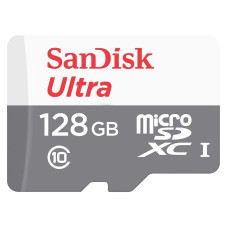 Карта пам'яті SanDisk 128GB microSDHC class 10 UHS-I Ultra (SDSQUNR-128G-GN3MA)