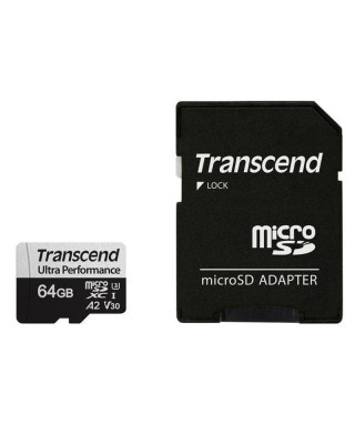 Карта пам'яті Transcend MicroSDXC 64GB UHS-I/U3 Class 10 340S + SD-адаптер (TS64GUSD340S)