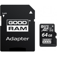 Карта пам'яті Goodram MicroSDXC 64GB UHS-I Class 10 + SD-adapter (M1AA-0640R12)