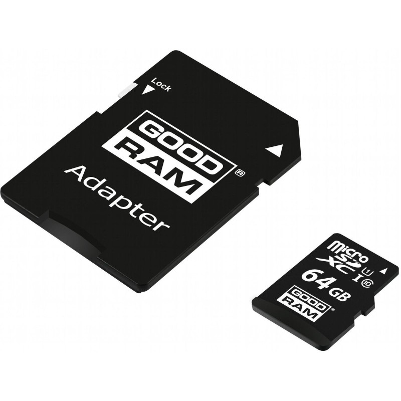 Карта пам'яті Goodram MicroSDXC 64GB UHS-I Class 10 + SD-adapter (M1AA-0640R12)