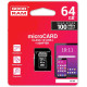 Карта пам'яті Goodram MicroSDXC 64GB UHS-I Class 10 + SD-adapter (M1AA-0640R12)