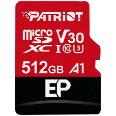 Карта пам'яті Patriot EP A1 MicroSDXC 512GB UHS-I/U3 Class 10 + SD-adapter (PEF512GEP31MCX)