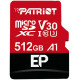 Карта пам'яті Patriot EP A1 MicroSDXC 512GB UHS-I/U3 Class 10 + SD-adapter (PEF512GEP31MCX)
