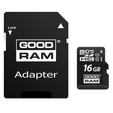 Карта пам'яті Goodram MicroSDHC 16GB UHS-I Class 10 + SD-adapter (M1AA-0160R12)