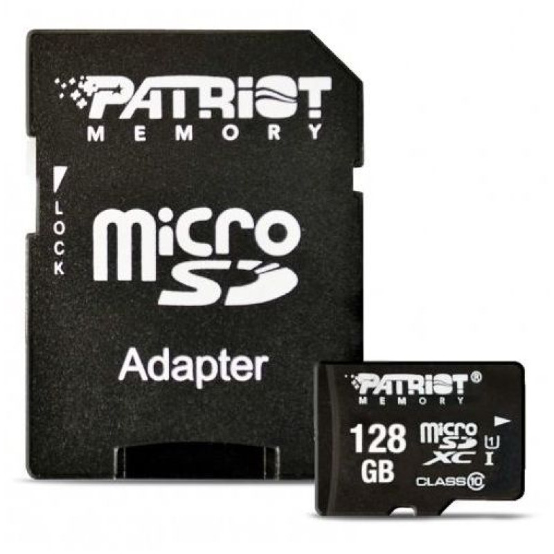 Карта пам'яті Patriot 128GB microSDXC class 10 UHS-I LX (PSF128GMCSDXC10)