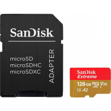 Карта пам'яті SanDisk 128GB microSD class 10 UHS-I Extreme For Action Cams and Dro (SDSQXAA-128G-GN6AA)