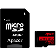 Карта пам'яті Apacer 256GB microSDXC class 10 UHS-I V10 A1 (AP256GMCSX10UB-R)