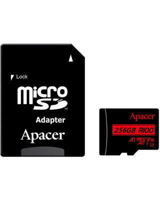 Карта пам'яті Apacer 256GB microSDXC class 10 UHS-I V10 A1 (AP256GMCSX10UB-R)