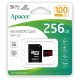 Карта пам'яті Apacer 256GB microSDXC class 10 UHS-I V10 A1 (AP256GMCSX10UB-R)