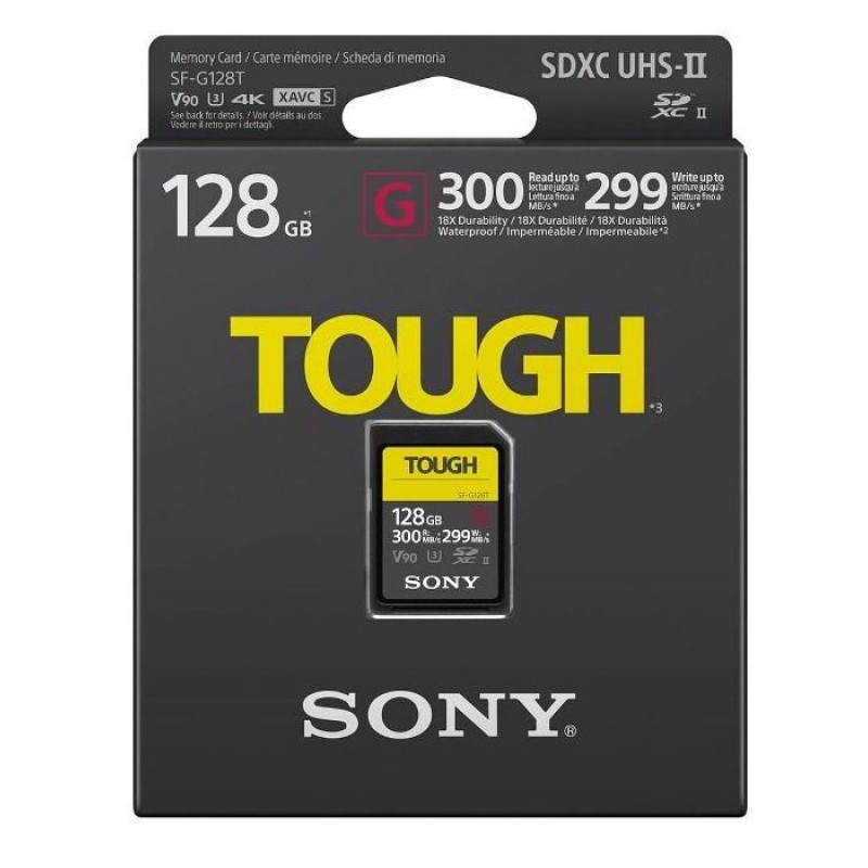 Карта пам'яті Sony SDXC 128GB C10 UHS-II U3 V90 (SFG1TG)