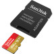 Карта пам'яті SanDisk microSD 256GB C10 UHS-I U3 R190/W130MB/s Extreme V30 + SD (SDSQXAV-256G-GN6MA)