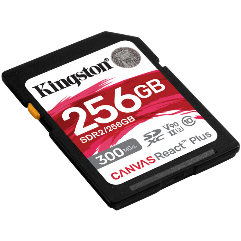 Карта пам'яті Kingston 256 GB SDXC Class 10 UHS-II U3 Canvas React Plus (SDR2/256GB)