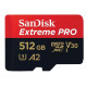 Карта пам'яті SanDisk microSD 512GB C10 UHS-I U3 R200/W140MB/s Extreme Pro V30 + SD (SDSQXCD-512G-GN6MA)