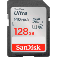 Карта пам'яті SanDisk SD 128GB C10 UHS-I R140MB/s Ultra (SDSDUNB-128G-GN6IN)
