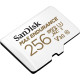Карта пам'яті SanDisk 256GB microSD class 10 UHS-I U3 V30 High Endurance (SDSQQVR-256G-GN6IA)