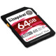 Карта пам'яті Kingston 64 GB SDXC Class 10 UHS-II U3 Canvas React Plus (SDR2/64GB)