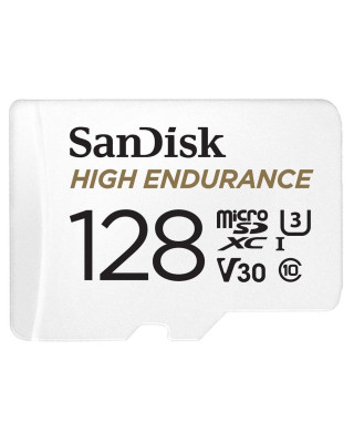 Карта пам'яті MicroSDXC 128GB UHS-I/U3 Class 10 SanDisk High Endurance R100/W40MB/s + SD-adapter (SDSQQNR-128G-GN6IA)
