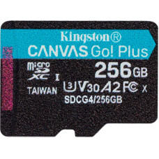 Карта пам'яті Kingston microSDXC 256GB Canvas Go! Plus G4 Class 10 UHS-I U3 V30 A2 (SDCG4/256GBSP)
