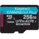 Карта пам'яті Kingston microSDXC 256GB Canvas Go! Plus G4 Class 10 UHS-I U3 V30 A2 (SDCG4/256GBSP)