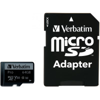 Карта пам'яті Verbatim 64GB microSDXC class 10 UHS-III PRO (47042)