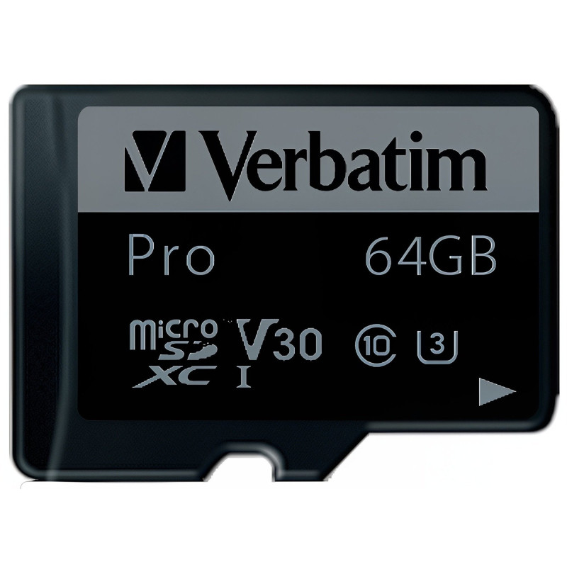Карта пам'яті Verbatim 64GB microSDXC class 10 UHS-III PRO (47042)