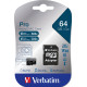 Карта пам'яті Verbatim 64GB microSDXC class 10 UHS-III PRO (47042)