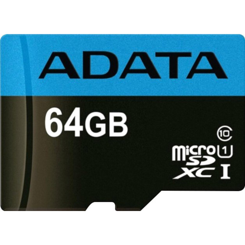 Карта пам'яті ADATA 64GB microSD class 10 UHS-I A1 Premier (AUSDX64GUICL10A1-RA1)