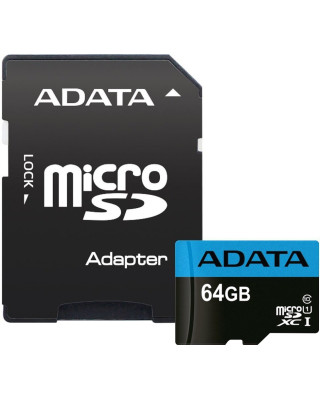 Карта пам'яті ADATA 64GB microSD class 10 UHS-I A1 Premier (AUSDX64GUICL10A1-RA1)