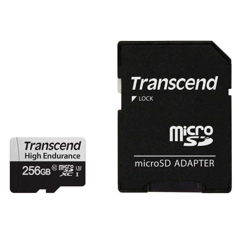 Карта пам'яті Transcend microSDXC 350V 256GB UHS-I U3 V10 (TS256GUSD350V)