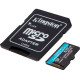Карта пам'яті Kingston microSDXC 512GB Canvas Go! Plus G4 Class 10 UHS-I U3 V30 A2 + SD-адаптер (SDCG4/512GB)