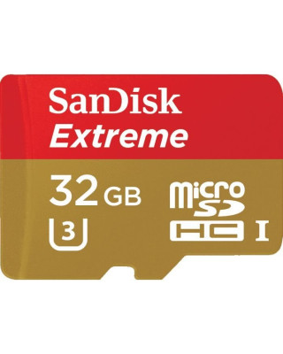 Карта пам'яті SanDisk 32GB microSD class 10 V30 A1 UHS-I U3 Extreme Action (SDSQXAF-032G-GN6AA)