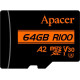 Карта пам'яті Apacer 64GB microSD class 10 UHS-I U3 (AP64GMCSX10U8-R)