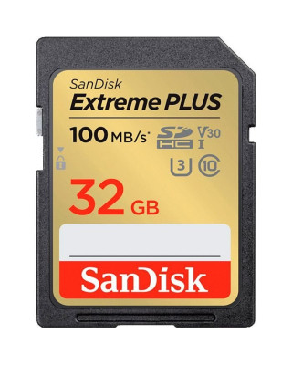 Карта пам'яті SanDisk 32GB SDXC class 10 Extreme PLUS (SDSDXWT-032G-GNCIN)
