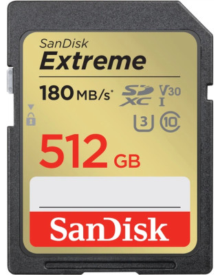 Карта пам'яті SanDisk 512GB SD class 10 UHS-I U3 V30 Extreme (SDSDXVV-512G-GNCIN)
