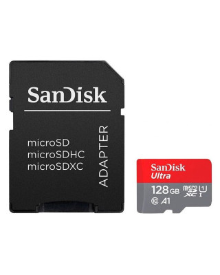 Карта пам'яті SanDisk 128GB microSD class 10 UHS-I Ultra (SDSQUAB-128G-GN6MA)