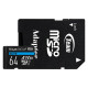 Карта пам'яті Team MicroSDXC 64GB UHS-I/U3 Class 10 Elite (TEAUSDX64GIV30A103)