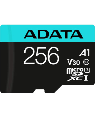 Карта пам'яті ADATA 256GB microSD class 10 UHS-I U3 V30 A2 Premier Pro SD 6.0 (AUSDX256GUI3V30SA2-RA1)