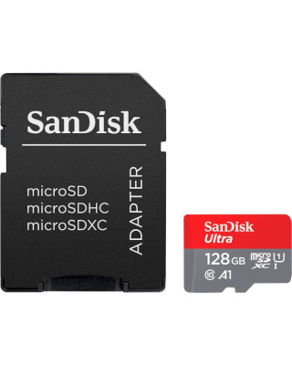 Карта пам'яті SanDisk 128GB microSD class 10 UHS-I A1 Ultra (SDSQUAB-128G-GN6IA)