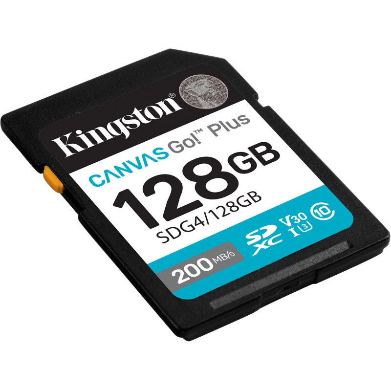 Карта пам'яті Kingston 128GB SDXC 10 UHS-I U3 V30 Canvas Go Plus G4 (SDG4/128GB)
