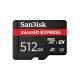 Карта пам'яті SanDisk 512GB microSDXC class 10 UHS-I U3 A1 Express (SDSQXFN-512G-GN4NN)