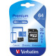 Карта пам'яті Verbatim 64GB microSDHC Class 10 (44084)